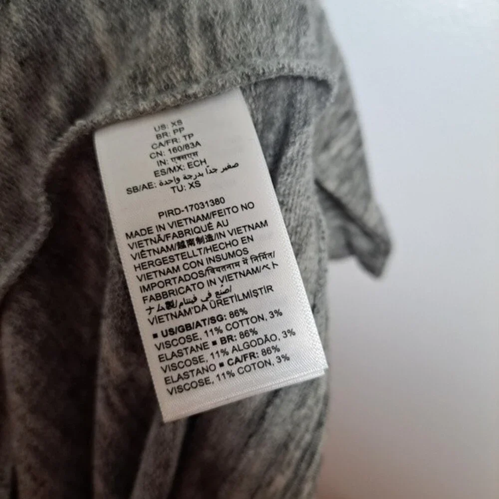 Daily Ritual Women's Supersoft Terry Relaxed LongSleeve Cowl-Neck Dress sz xs - Picture 8 of 9